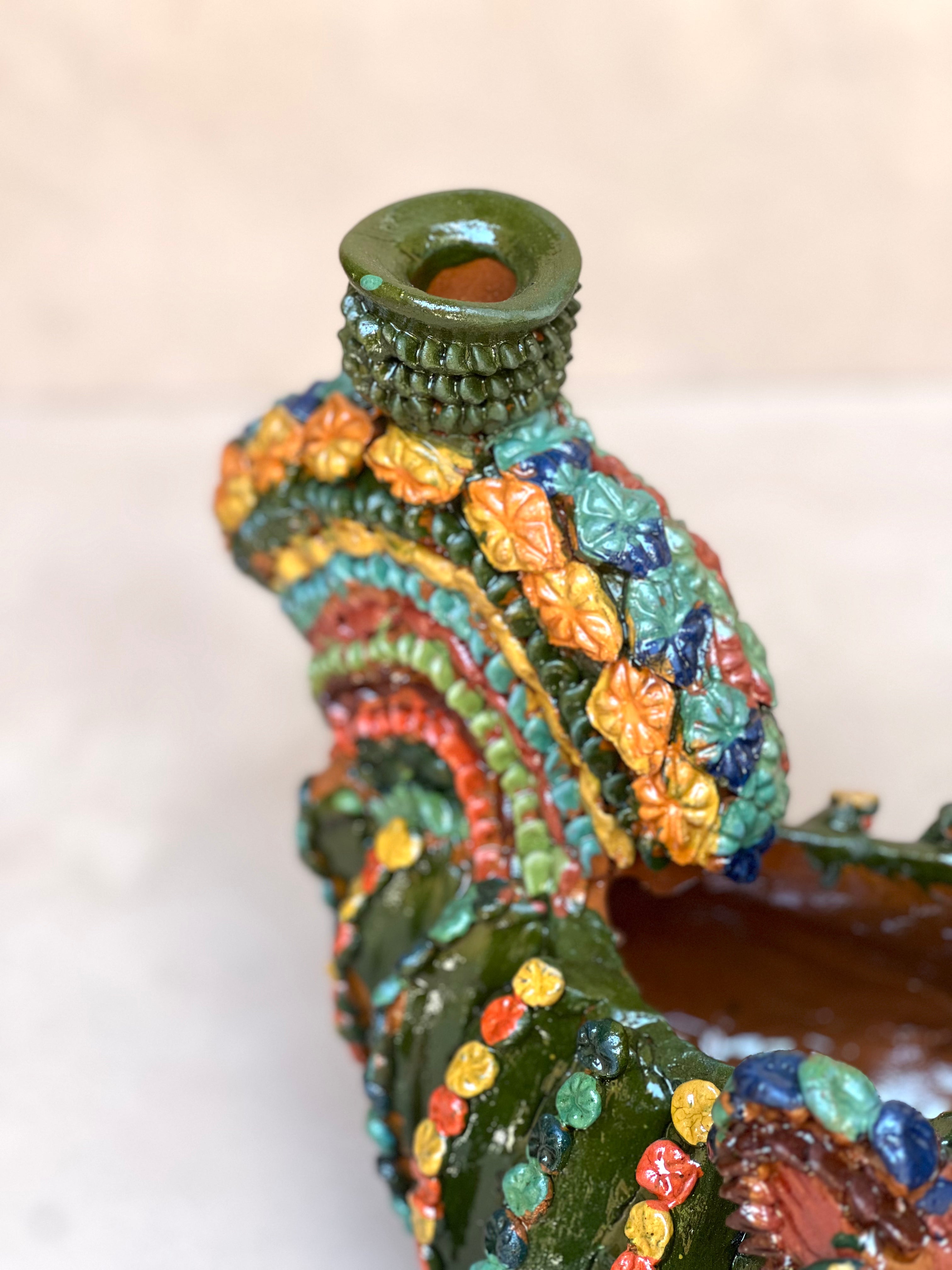 Decorative Hen and Chick Candle Holder
