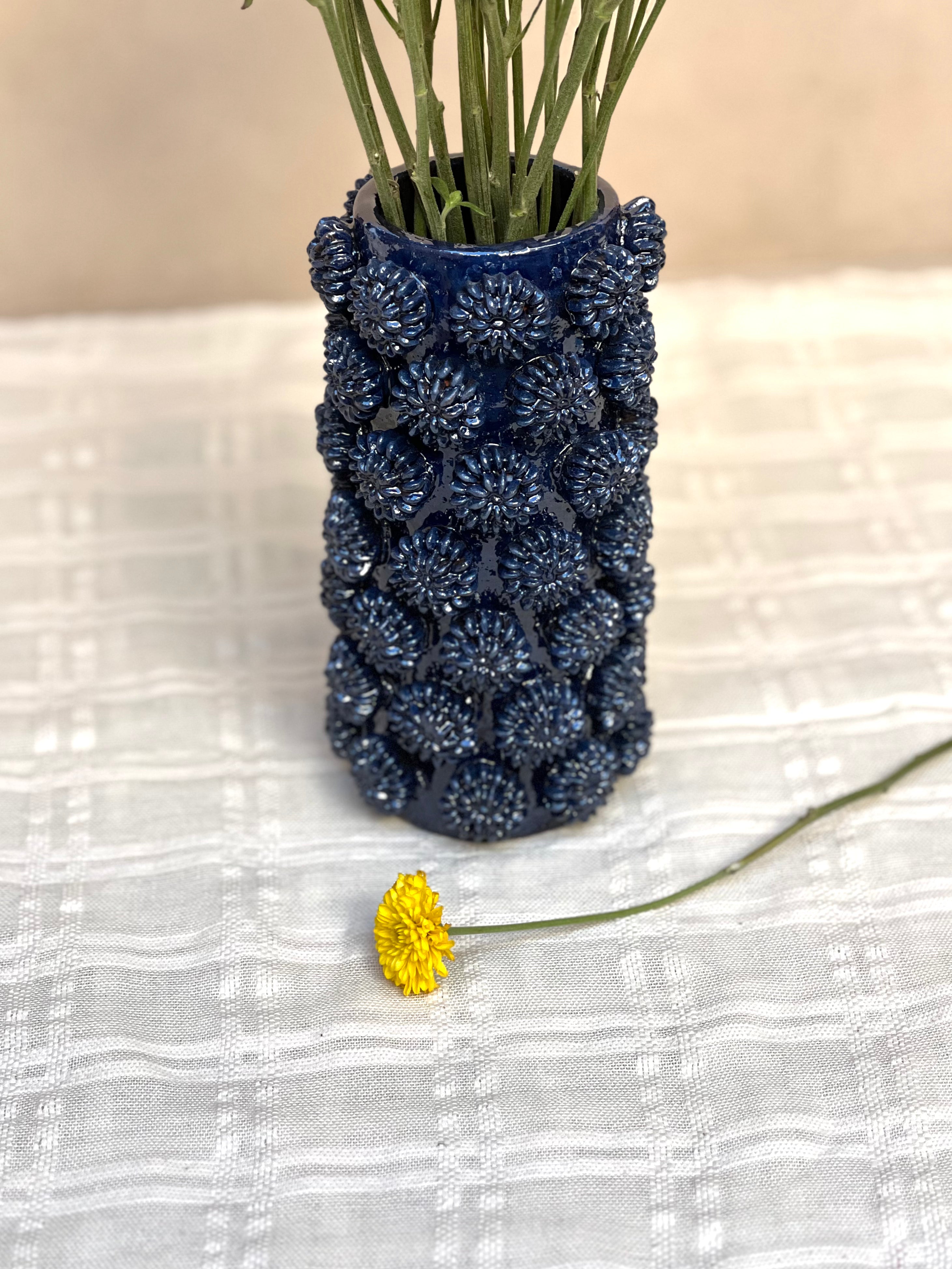 Decorative Glazed Clay Vase