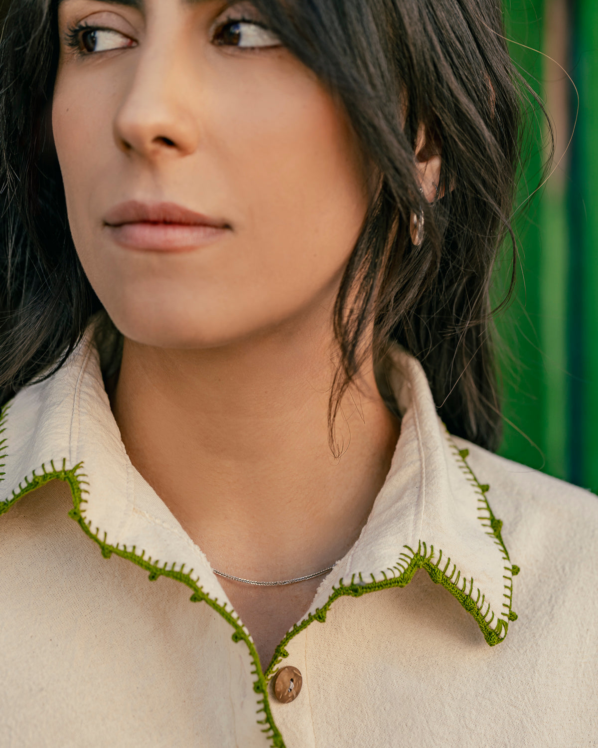 Ecru Crochet Blouse