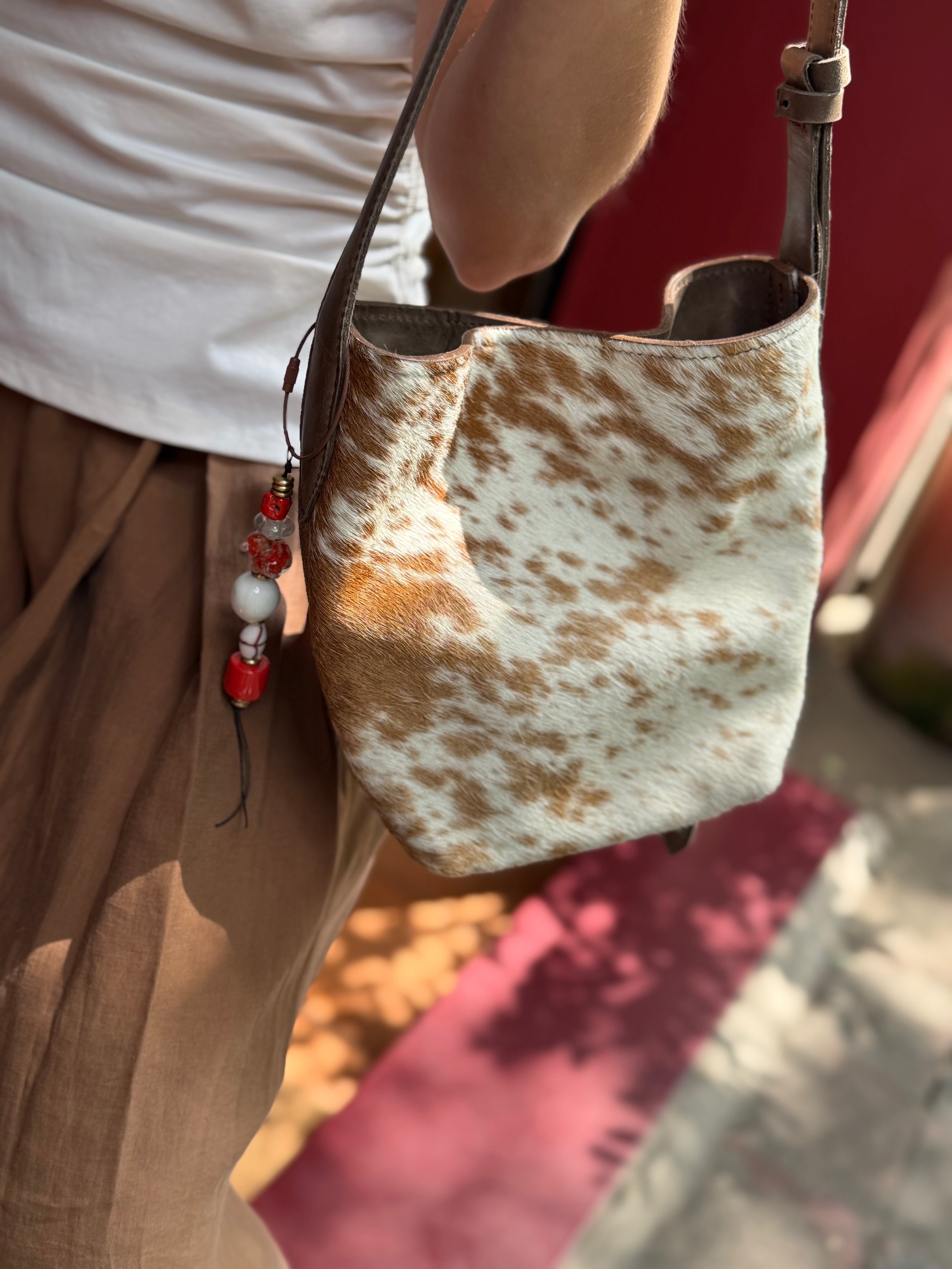 Mini Cowhide bucket bag