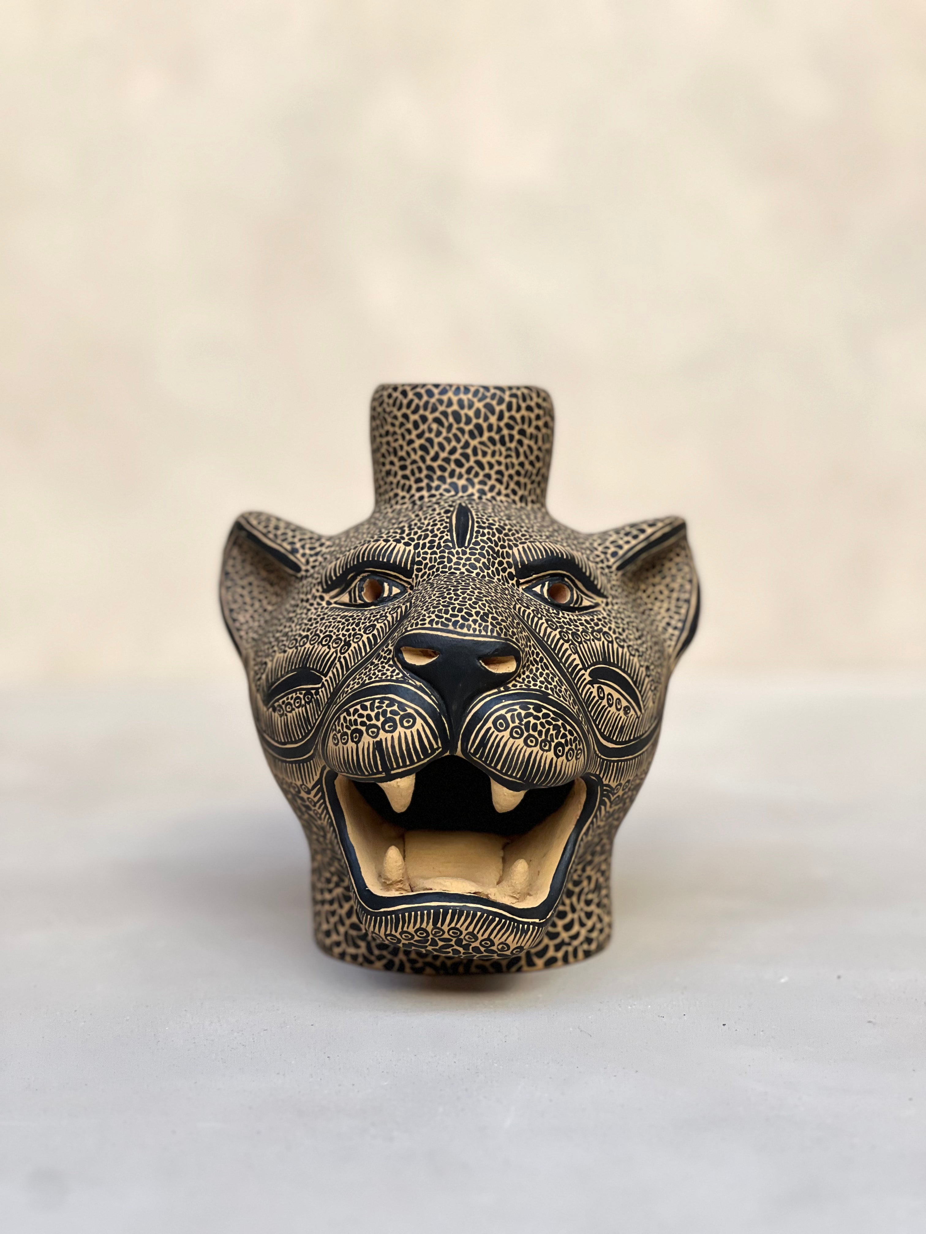 Jaguar candle holder