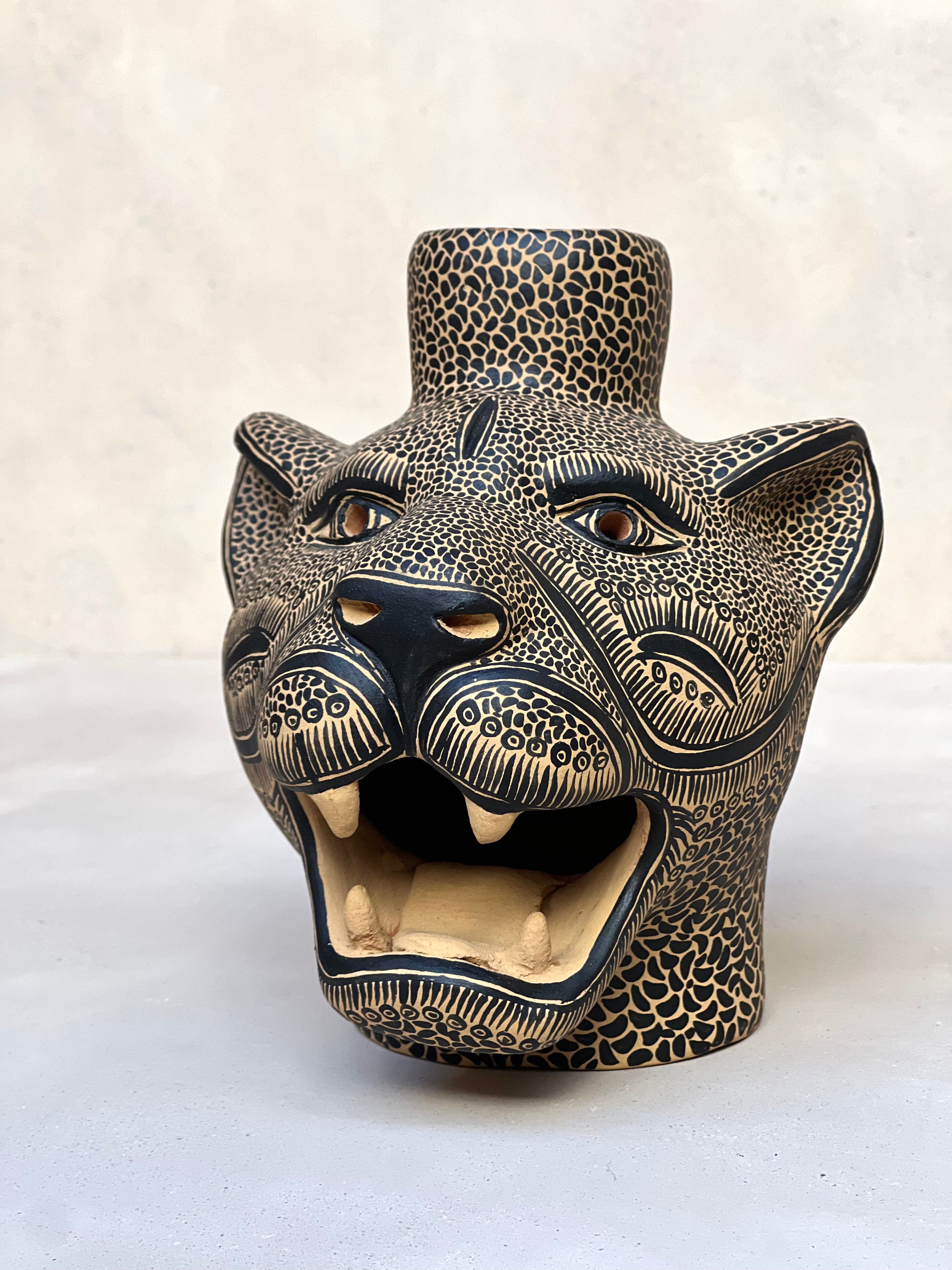 Jaguar candle holder