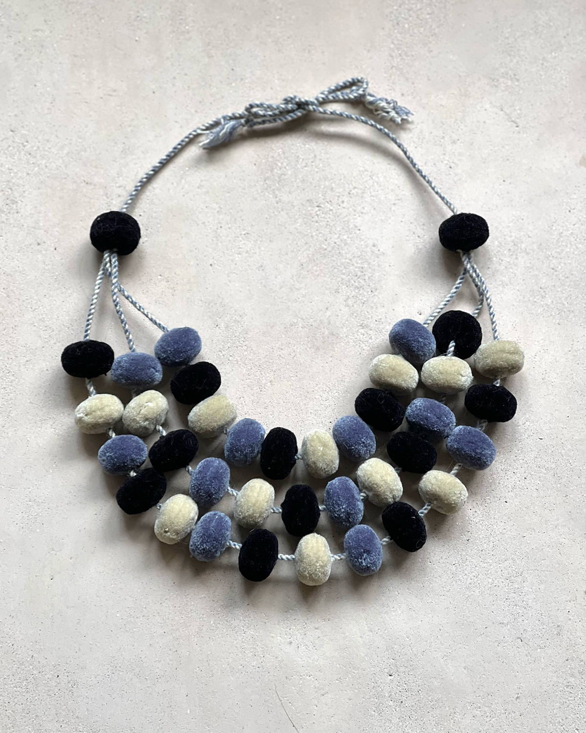 Fine Pompon Necklace